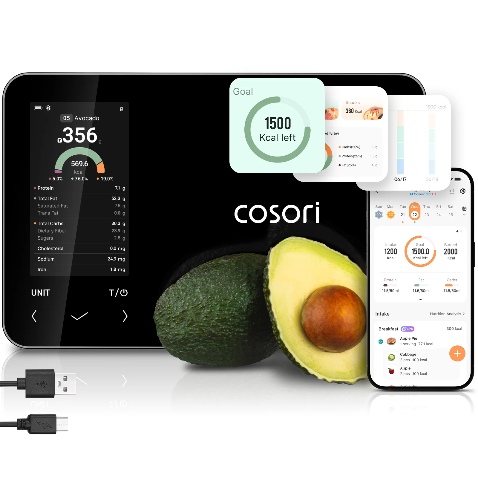 Cosori NutriLens Smart Nutrition Scale - Image 3