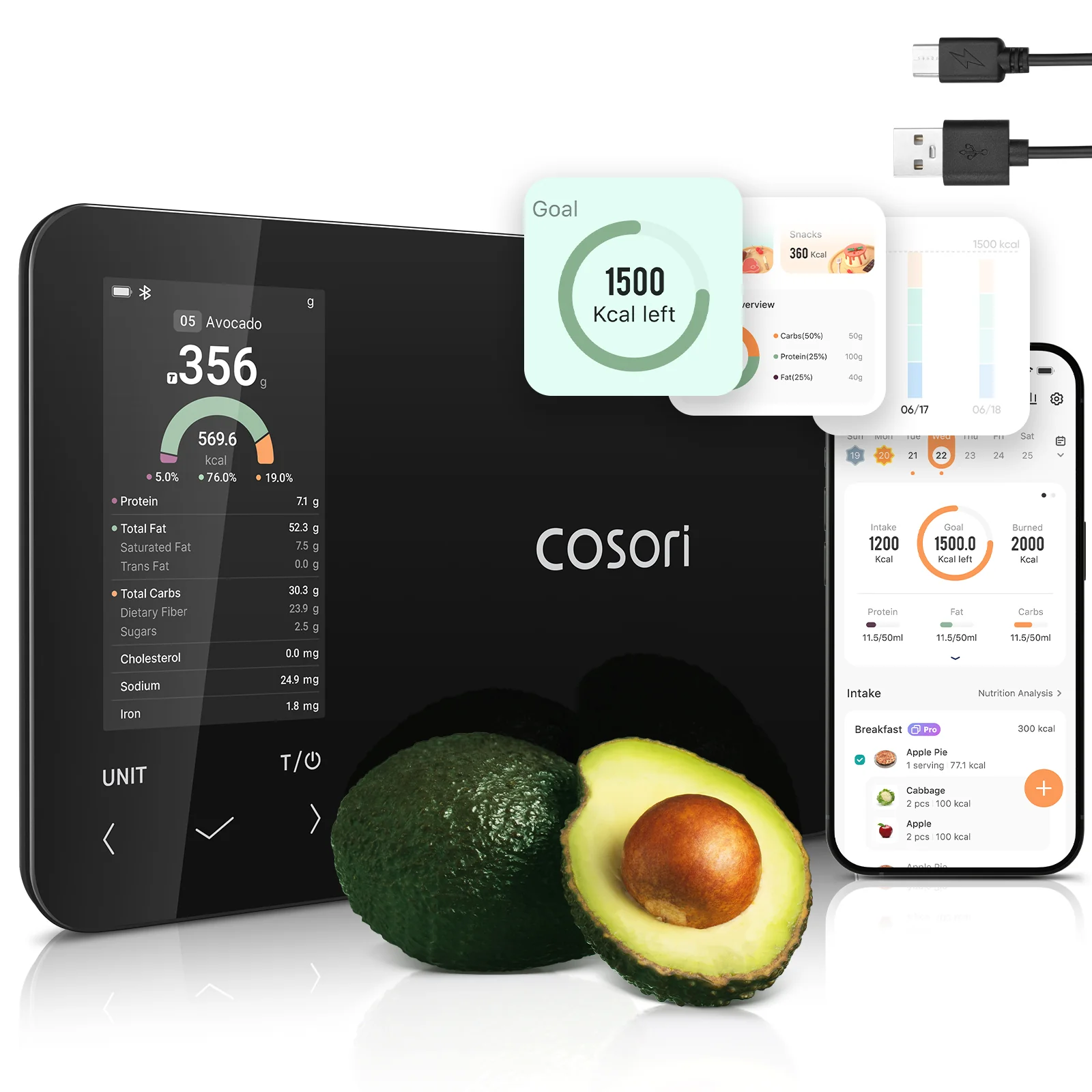 Cosori NutriLens Smart Nutrition Scale - Image 4