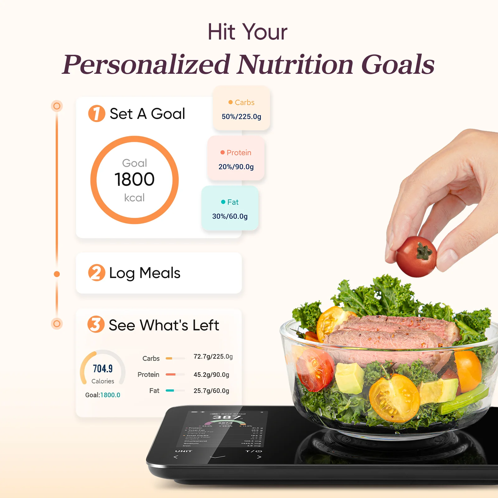 Cosori NutriLens Smart Nutrition Scale - Image 9